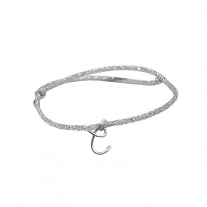 Bracelet personnalisé - Majuscule sur fil pailleté