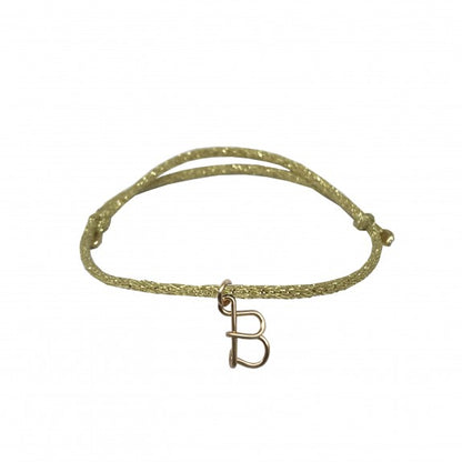 Bracelet personnalisé - Majuscule sur fil pailleté