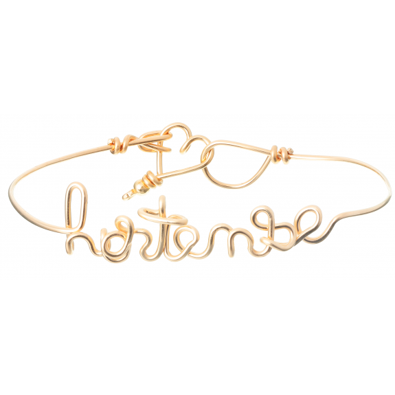 Bracelet personnalisé - Mot sur jonc