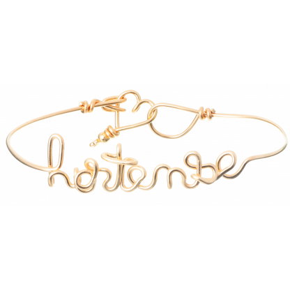Bracelet personnalisé - Mot sur jonc