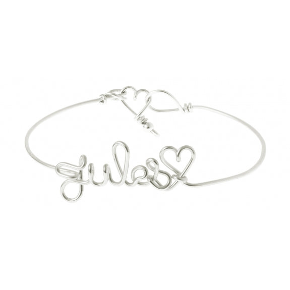 Bracelet personnalisé - Mot sur jonc
