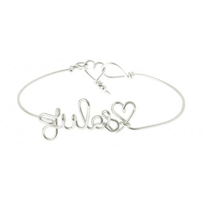 Bracelet personnalisé - Mot sur jonc