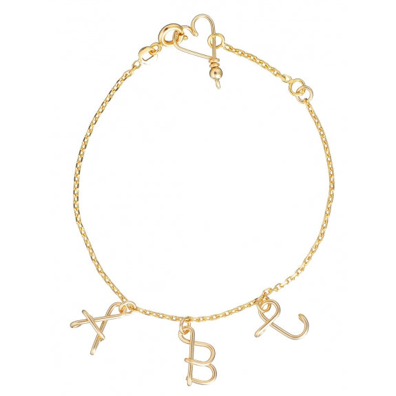 Bracelet personnalisé - Majuscule sur chaine