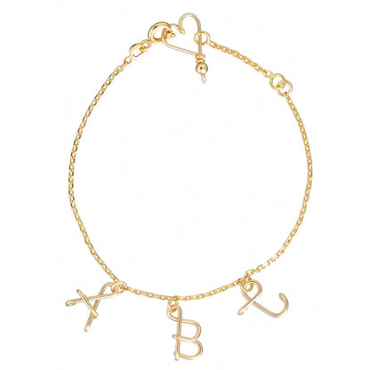 Bracelet personnalisé - Majuscule sur chaine