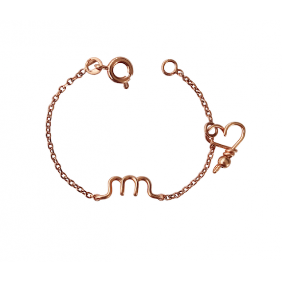 Bracelet personnalisé - Minuscule sur chaine kids