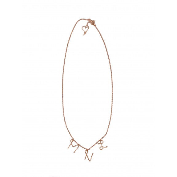Collier personnalisé - Petite Majuscule sur chaîne sparkle