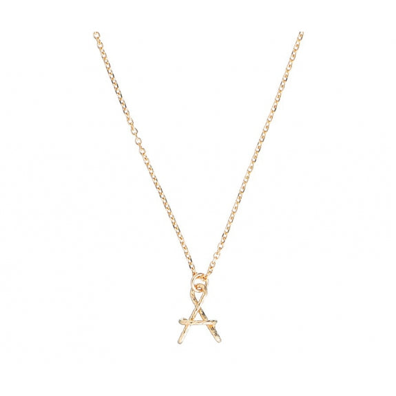 Collier personnalisé - Petite Majuscule sur chaîne sparkle