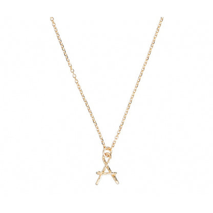 Collier personnalisé - Petite Majuscule sur chaîne sparkle