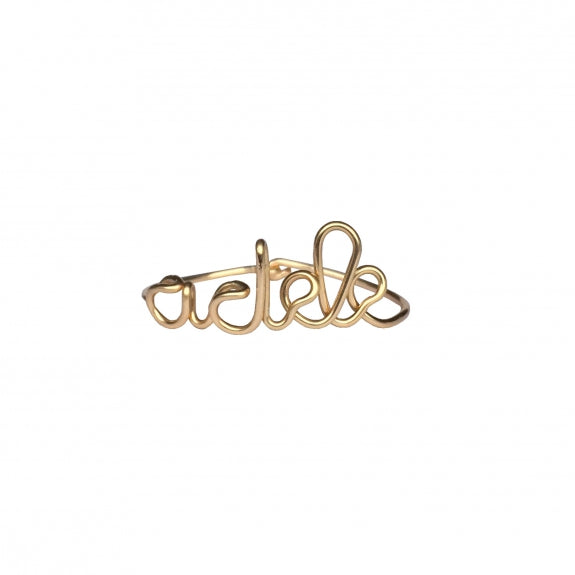 Bague personnalisée - Mot jonc 5 à 6 caractères