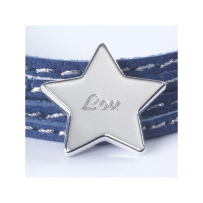 Bracelet personnalisé - Amazone Etoile Argent