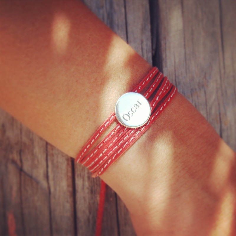 Bracelet personnalisé - Amazone Médaille Argent