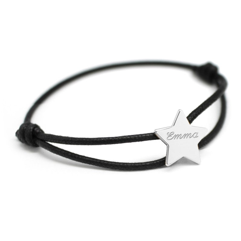Bracelet personnalisé - Cordon Etoile