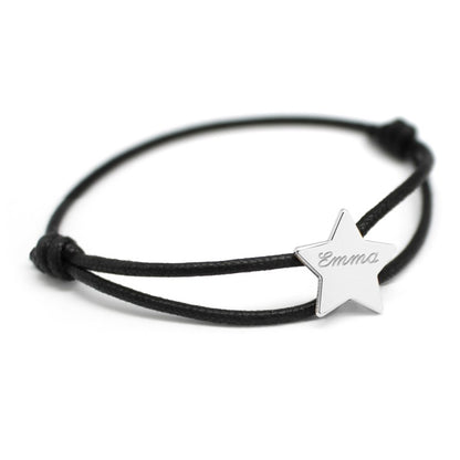Bracelet personnalisé - Cordon Etoile