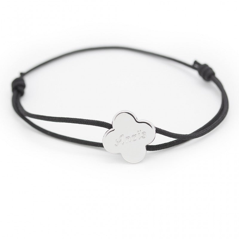 Bracelet personnalisé - Cordon Trèfle