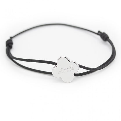 Bracelet personnalisé - Cordon Trèfle