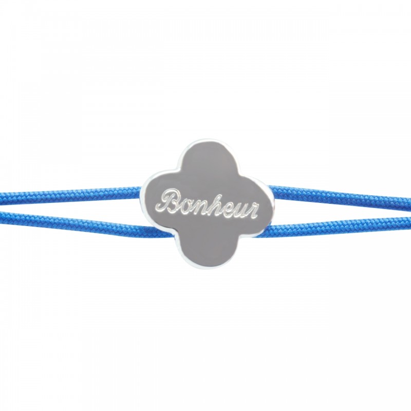 Bracelet personnalisé - Cordon Trèfle