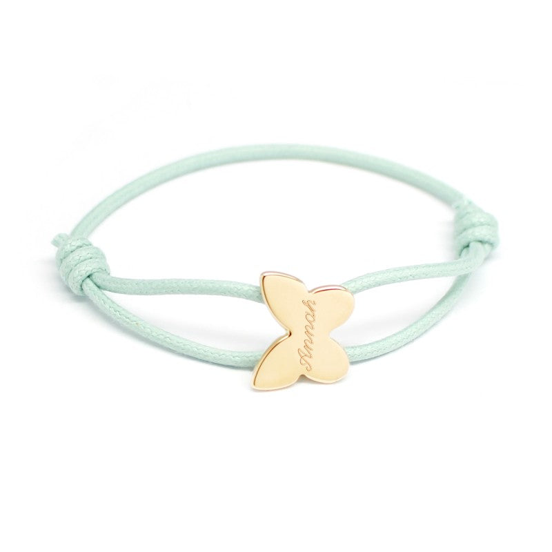 Bracelet personnalisé - Cordon Papillon