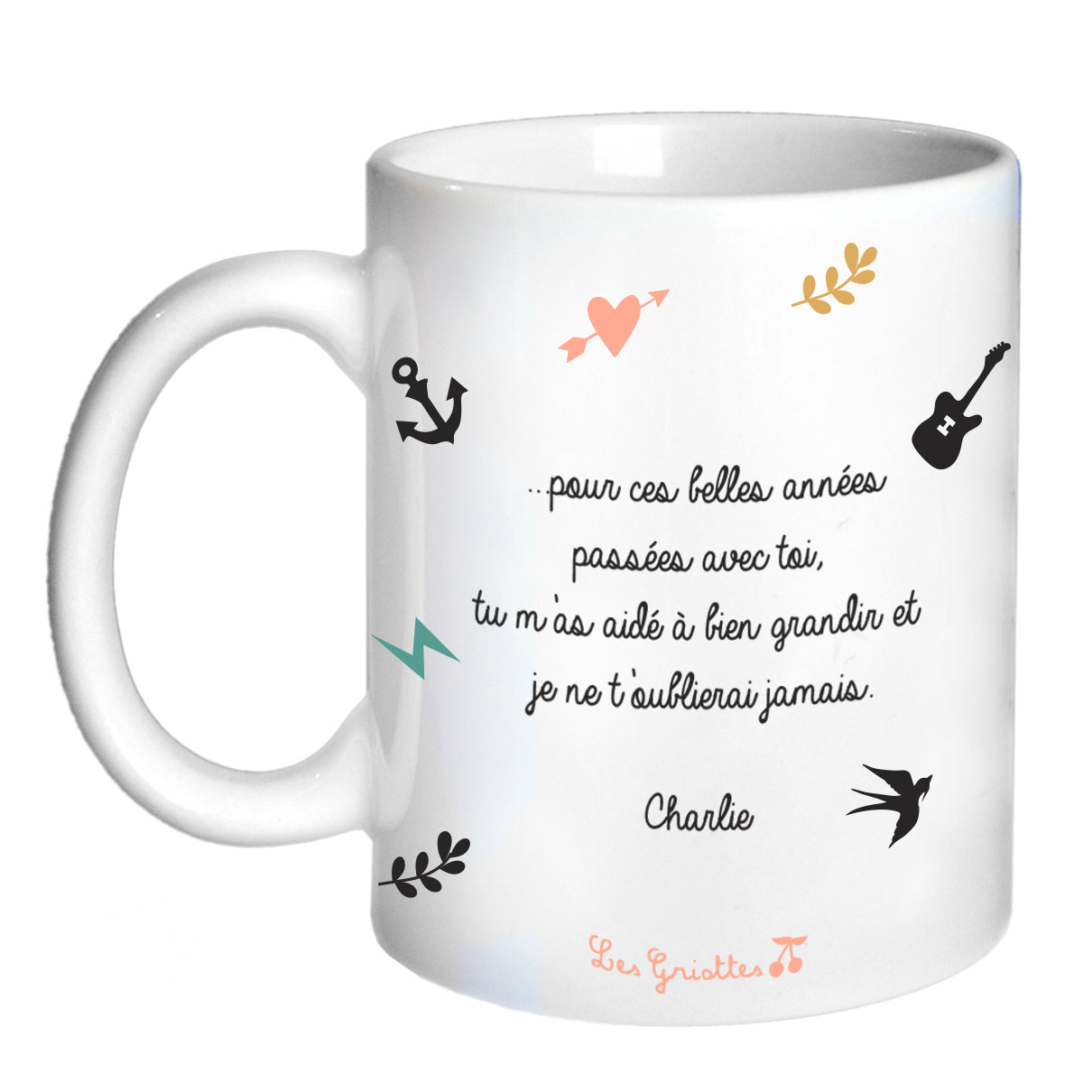 Mug personnalisé - Cadeau Maîtresse et Nounou