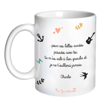 Mug personnalisé - Cadeau Maîtresse et Nounou