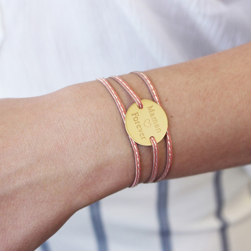Bracelet personnalisé - Amazone Family Plaqué or