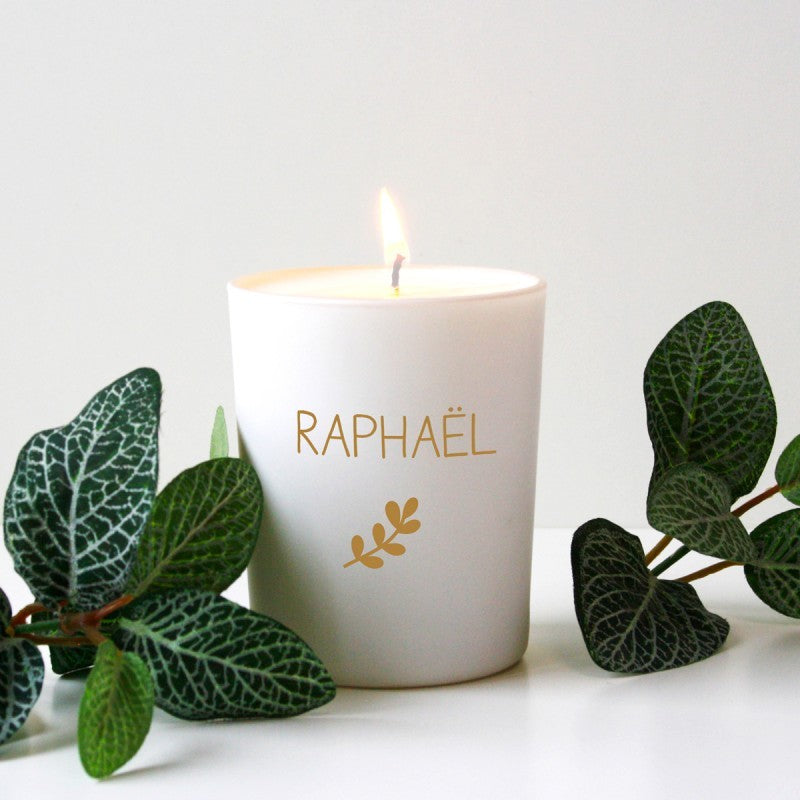 Bougie de Provence parfumée personnalisée - Cadeau fête des pères