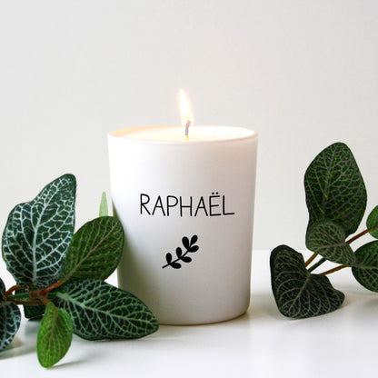 Bougie de Provence parfumée personnalisée - Cadeau fête des pères