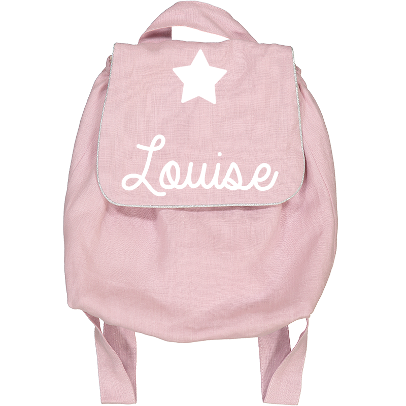 Sac à dos bébé personnalisé en lin