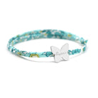 Bracelet personnalisé - Liberty papillon - Argent ou Plaqué or