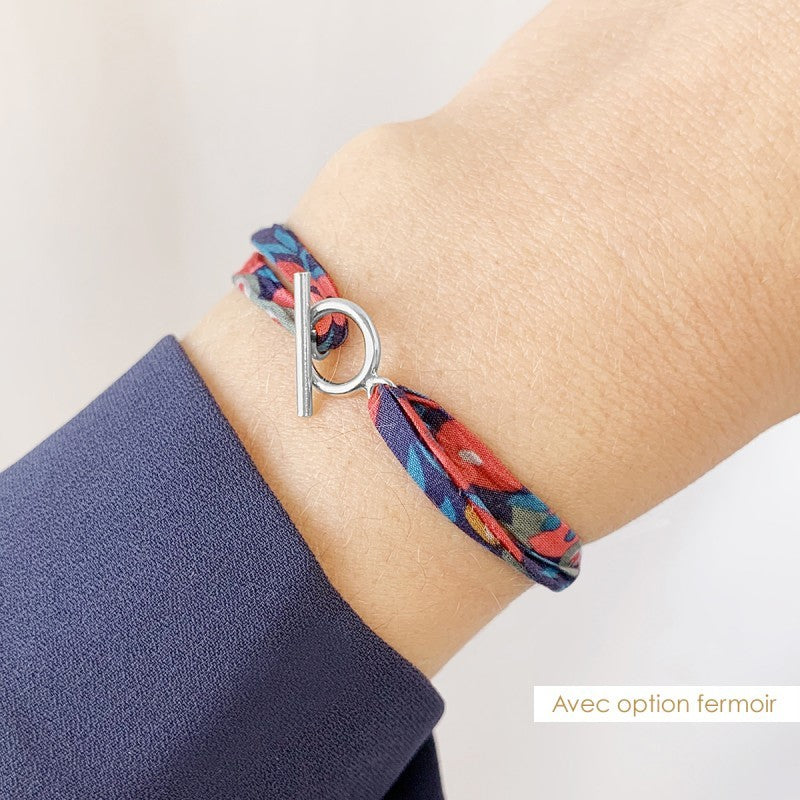Bracelet personnalisé - Liberty étoile - Argent