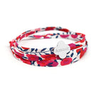 Bracelet personnalisé - Liberty trèfle - Argent ou Plaqué or
