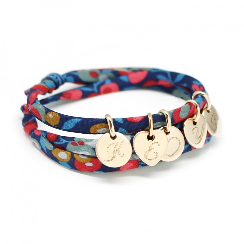 Bracelet personnalisé - Liberty mini charms - Plaqué Or
