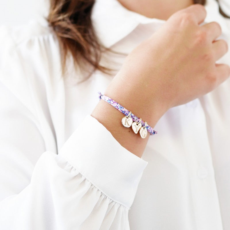 Bracelet personnalisé - Liberty mini charms - Plaqué Or
