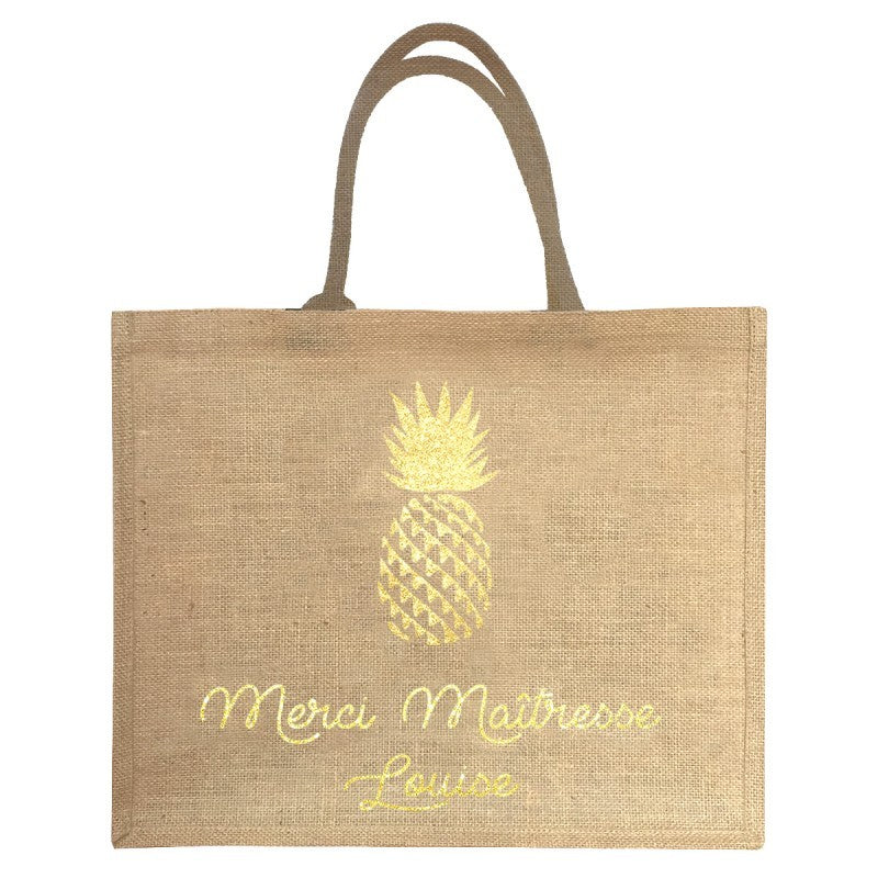 Cabas de plage personnalisé - Cadeau maîtresse