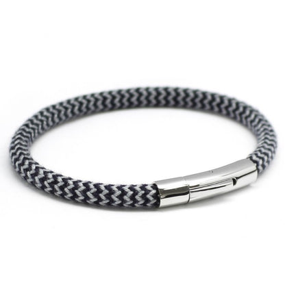 Bracelet homme personnalisé acier - Le voyageur