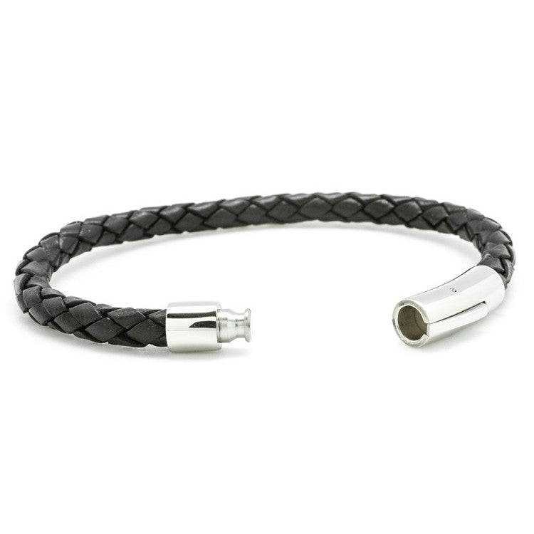 Bracelet homme personnalisé acier & cuir - L'épicurien