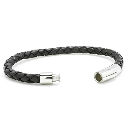 Bracelet homme personnalisé acier & cuir - L'épicurien