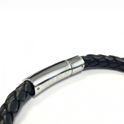 Bracelet homme personnalisé acier & cuir - L'épicurien