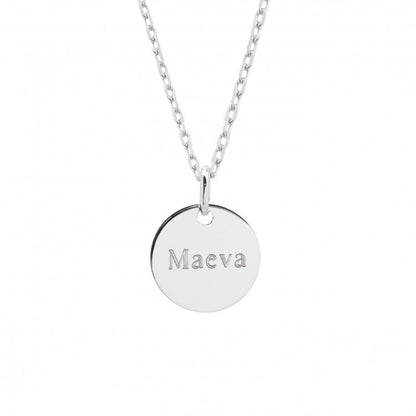 Collier personnalisé enfant - Petite médaille - Argent ou Plaqué Or