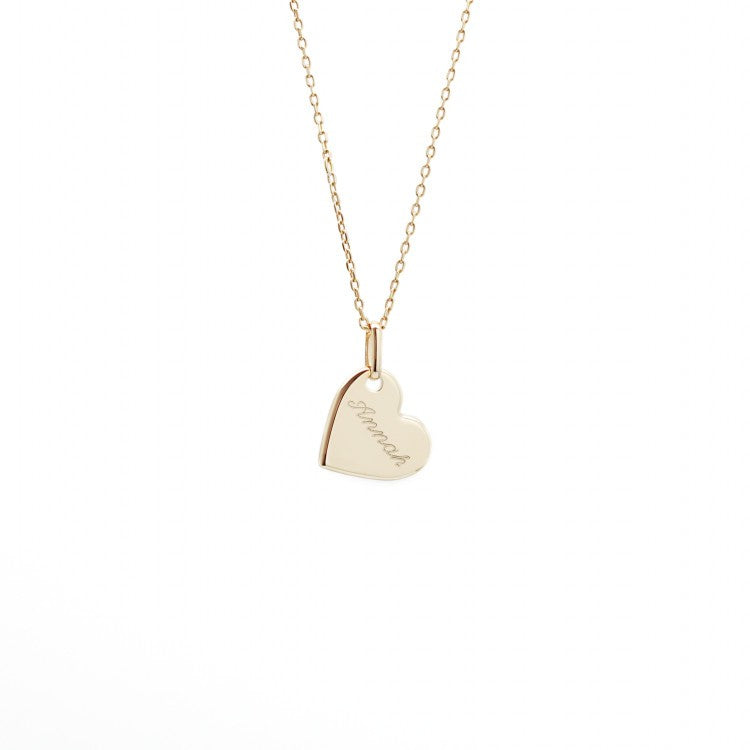Collier personnalisé enfant - Cœur - Argent ou Plaqué Or