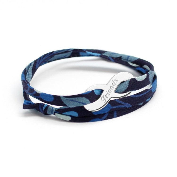 Bracelet liberty personnalisé - Infini argent