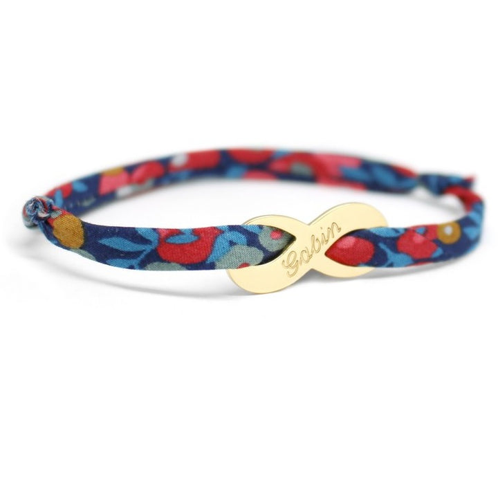 Bracelet liberty personnalisé - Infini plaqué or