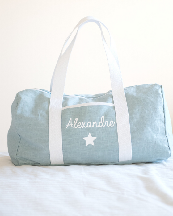 Sac de week-end personnalisé - Lin et coton
