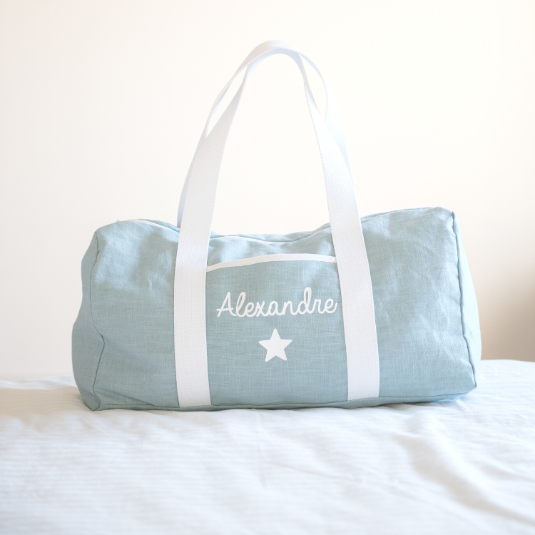 Sac de week-end personnalisé - Lin et coton
