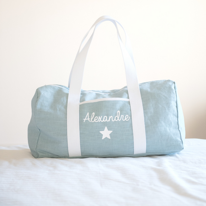 Sac de week-end personnalisé - Lin et coton