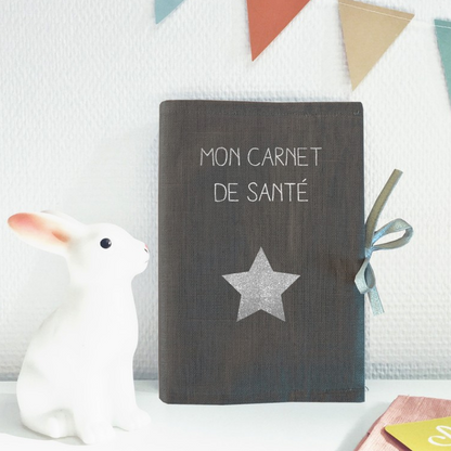 Protège carnet de santé personnalisé - Modèle Lin
