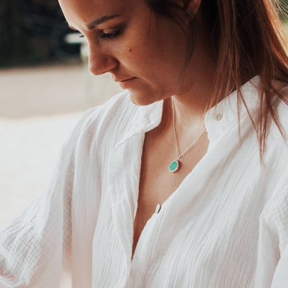 Collier pierre fine personnalisé - Argent