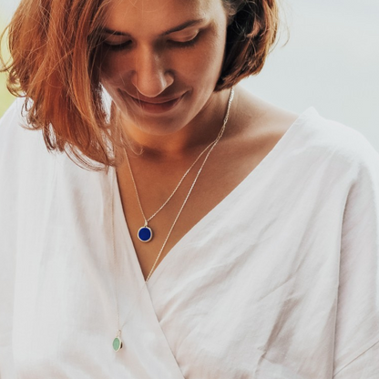 Collier pierre fine personnalisé - Argent