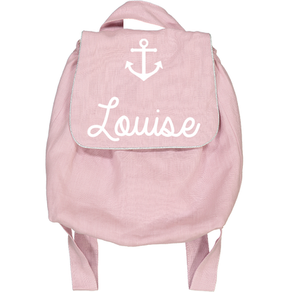 Sac à dos bébé personnalisé en lin