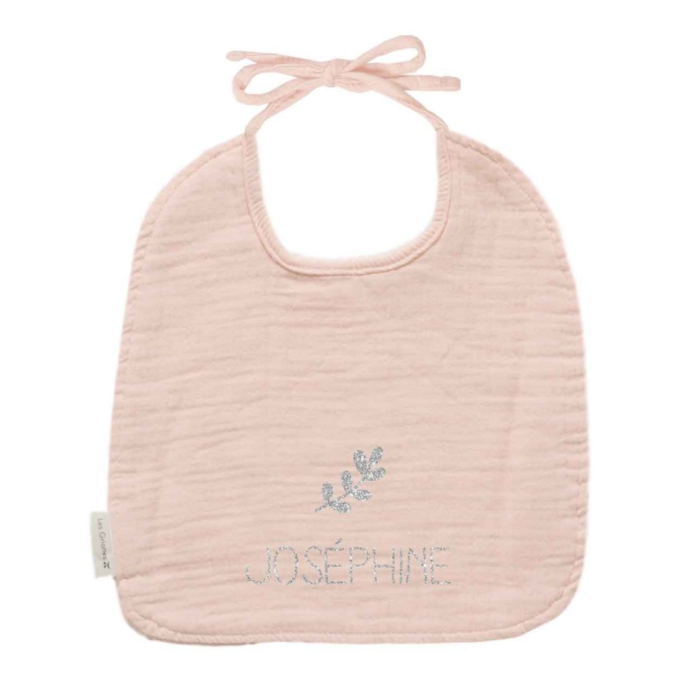 Bavoir bébé personnalisé - Gaze de coton