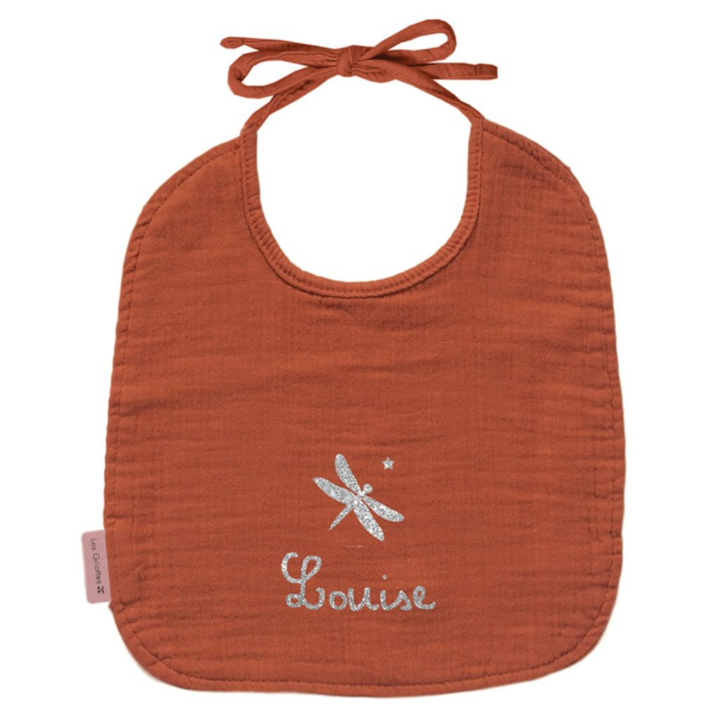 Bavoir bébé personnalisé - Gaze de coton